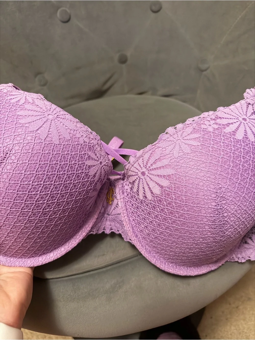 Juicy couture Purple Lace Push-Up Bra - Women Intimates